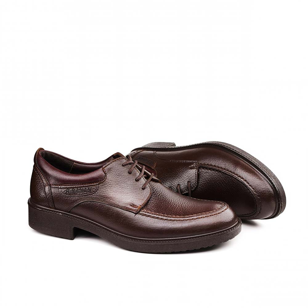 خرید آنلاین کفش چرم مردانه مدل 444 رنگ قهوه ای
