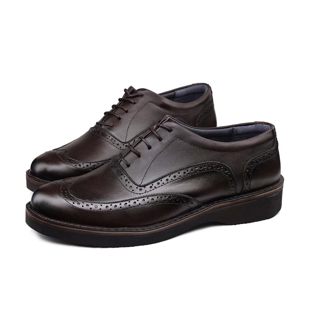 کفش  بندی طبی مردانه توگو مدل f90-03  رنگ قهوه ای