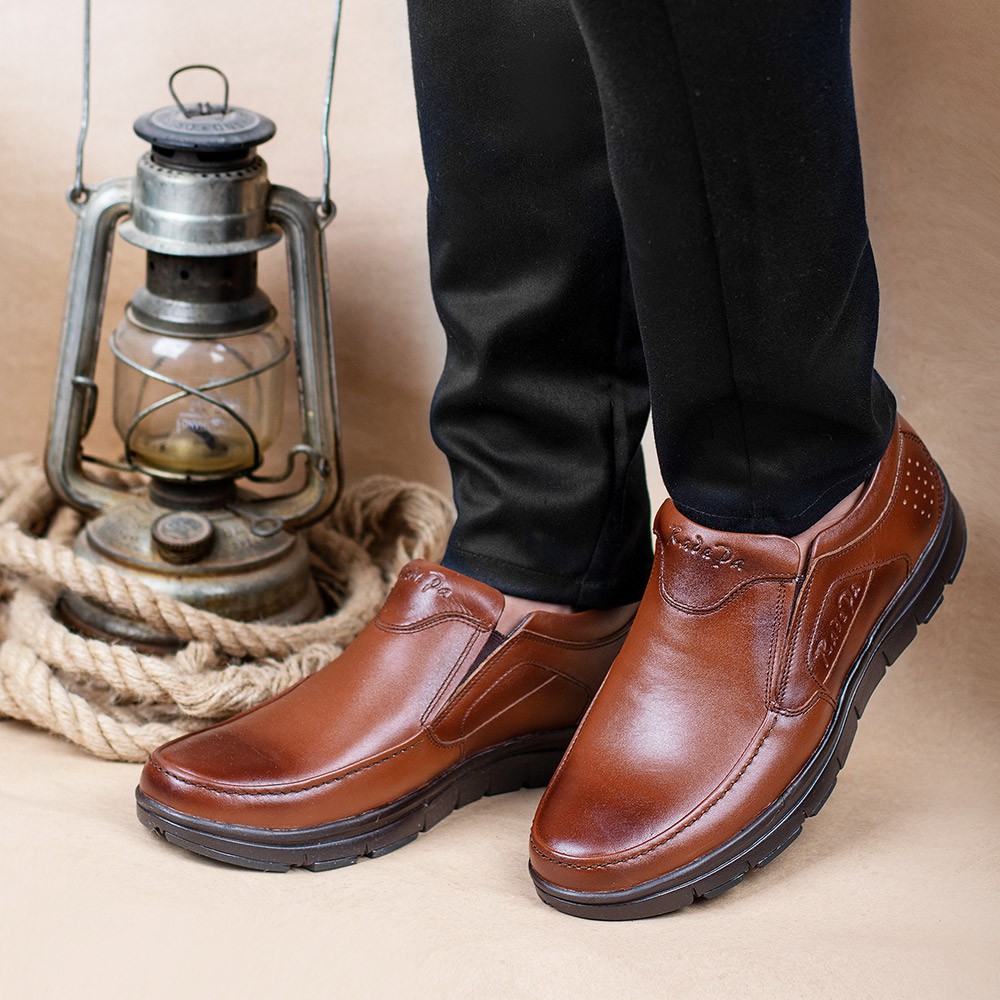 خرید آنلاین کفش مردانه چرم طبیعی تکتاپ مدل 15-442
