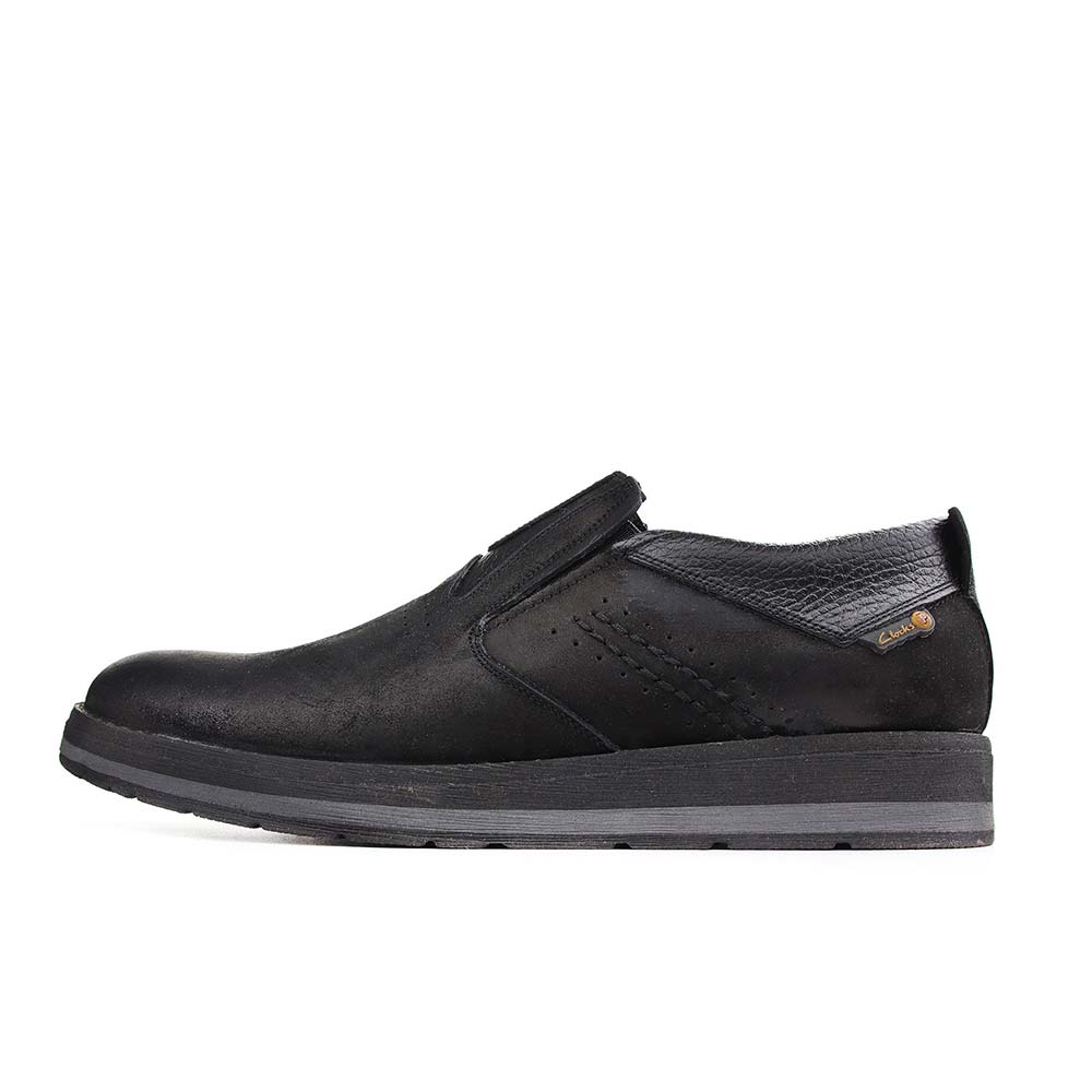خرید و فروش کفش چرمی مردانه تکتاپ مدل 443 رنگ مشکی