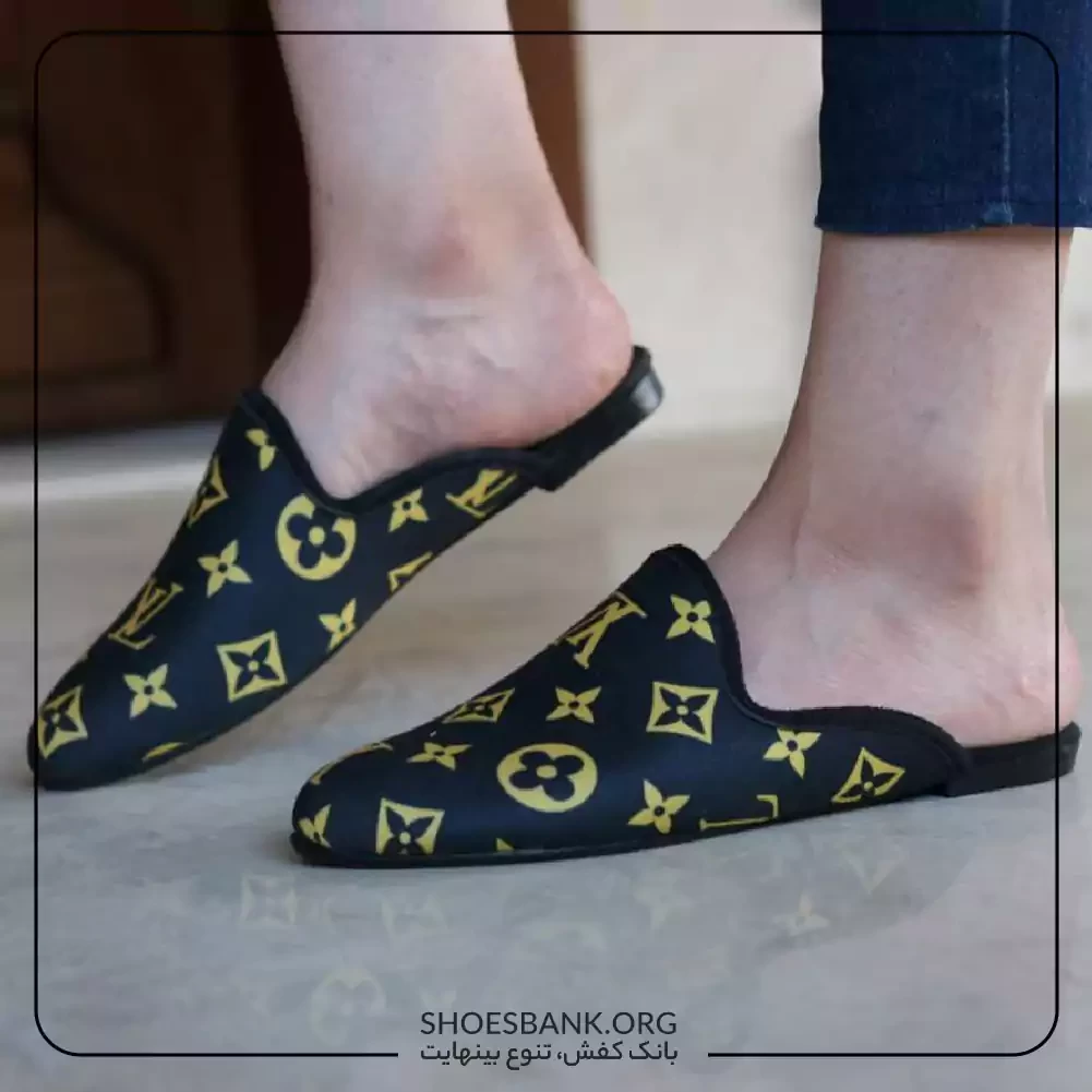 دمپایی-روفرشی-جلوبسته-پارچه‌ای