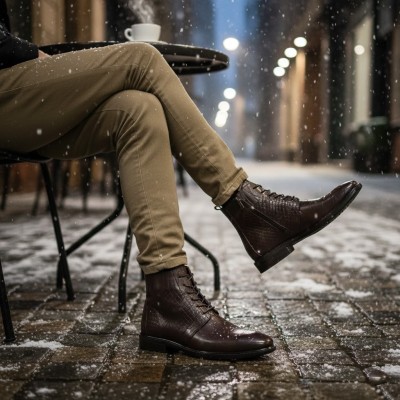 خرید آنلاین نیم بوت مردانه شمس مدل m9 کد 03