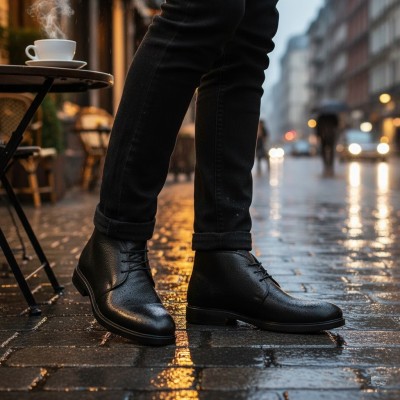 خرید آنلاین نیم بوت مردانه شمس مدل k5 فلوتر کد 01