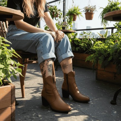 خرید آنلاین نیم بوت زنانه جزیره مدل وی کد 15