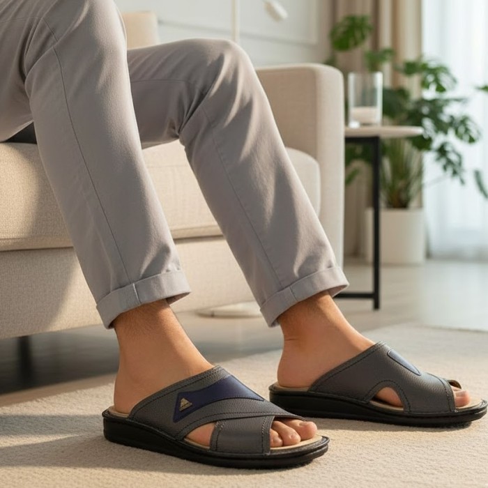 دمپایی طبی مردانه آرای مدل کایار کد 75