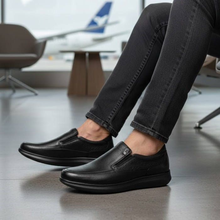 کفش طبی چرم مردانه توگو مدل کارتر FK کد 01