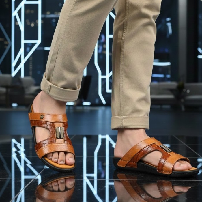 صندل مردانه پاپوک مدل 102 کد 15