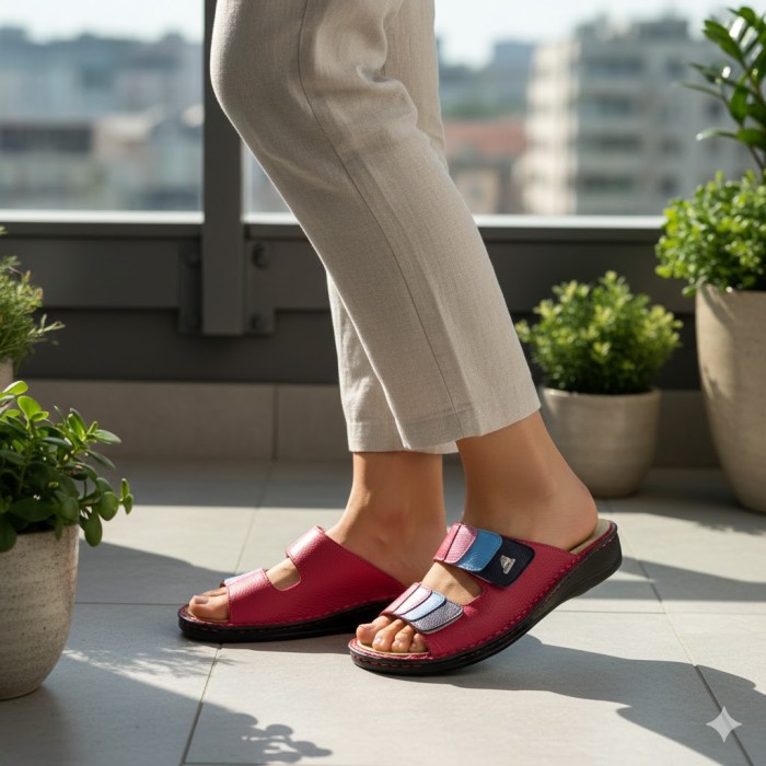 دمپایی طبی زنانه آرای مدل بورلا کد 21