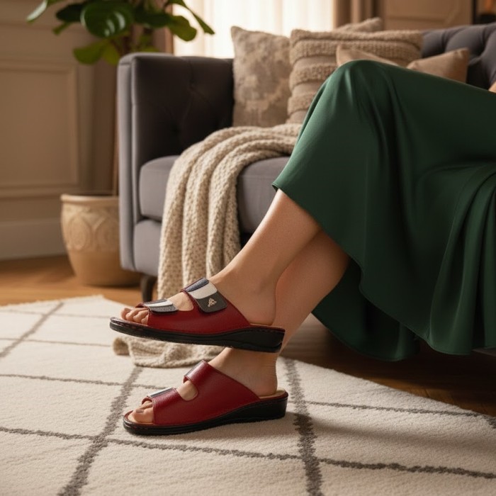 دمپایی طبی زنانه آرای مدل بورلا کد 04