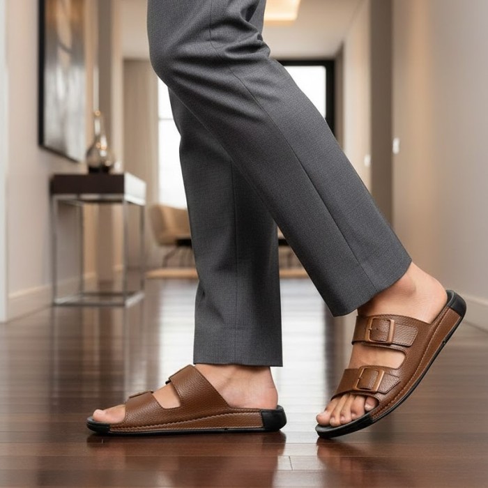 صندل مردانه پاپوک مدل 1002 کد 03