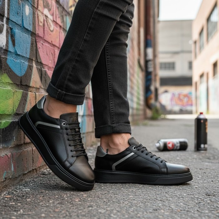 کفش مردانه چرم مشتاقی مدل جیوکس کد 01