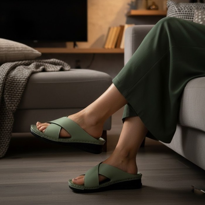 دمپایی روفرشی زنانه پاپا مدل 9012 کد 06