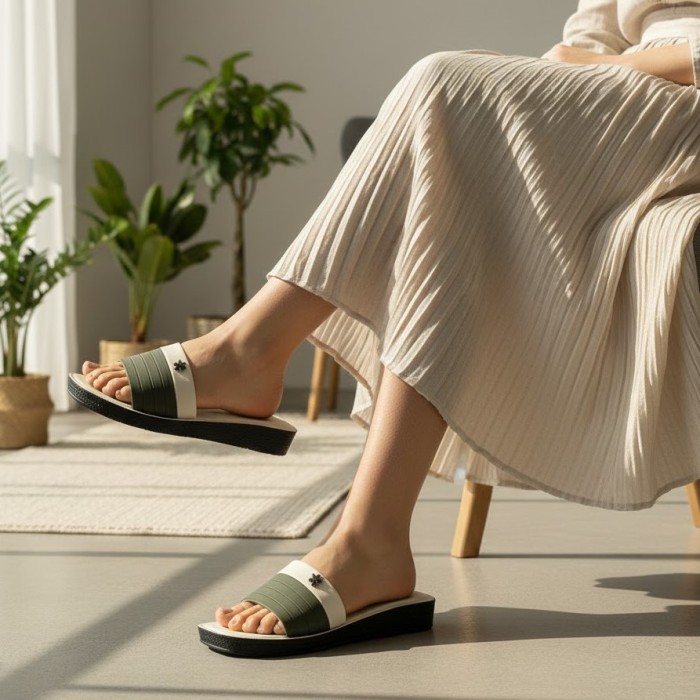 دمپایی روفرشی زنانه پاپا مدل غزل 5 کد 283