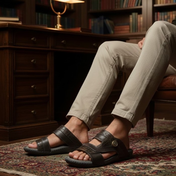 صندل طبی مردانه پاپوک مدل 109 کد 13