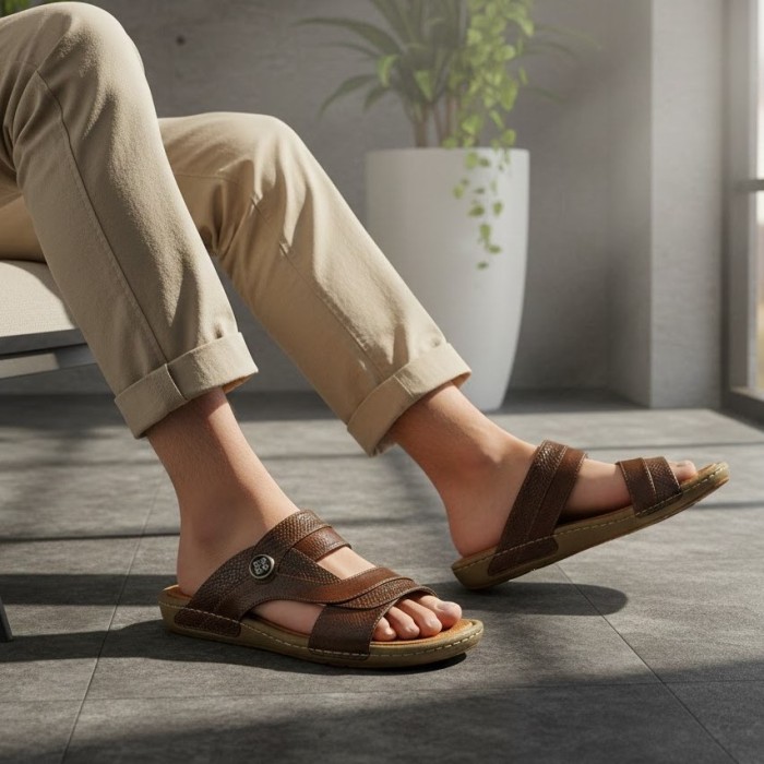 صندل طبی مردانه پاپوک مدل 109 کد 15