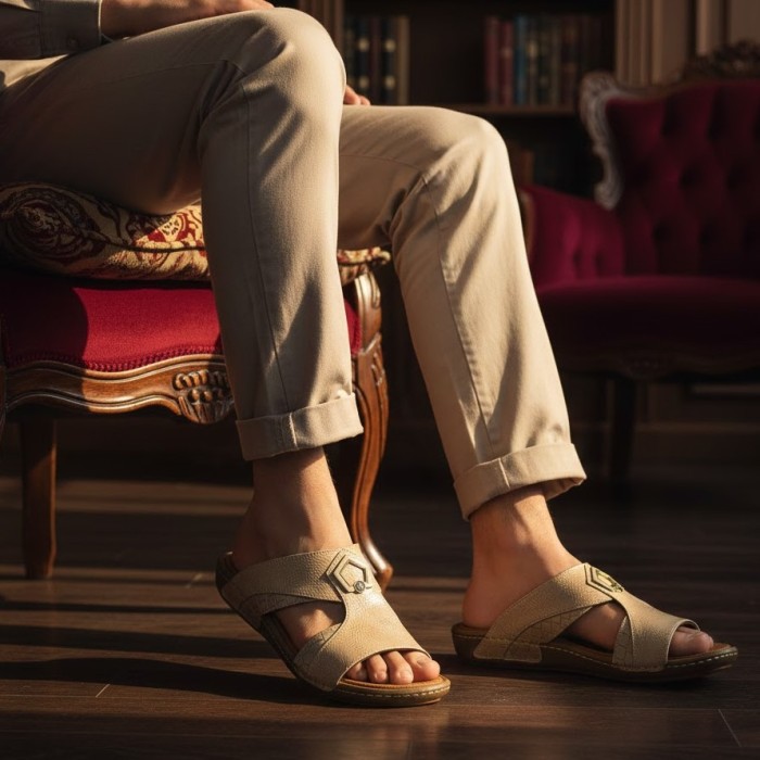 صندل مردانه پاپوک مدل 107 کد 27