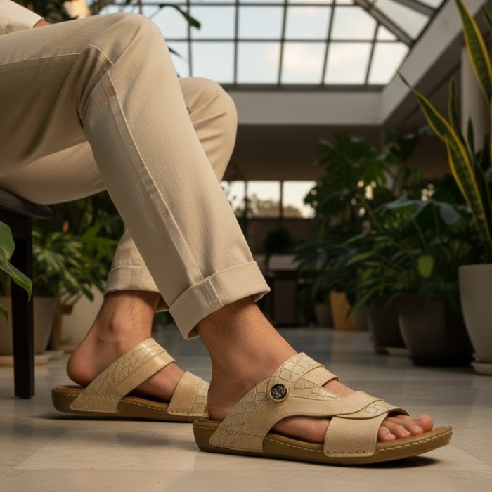 صندل طبی مردانه پاپوک مدل 109 کد 27