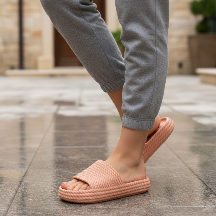 دمپایی زنانه پاپا مدل بافتی کد 77