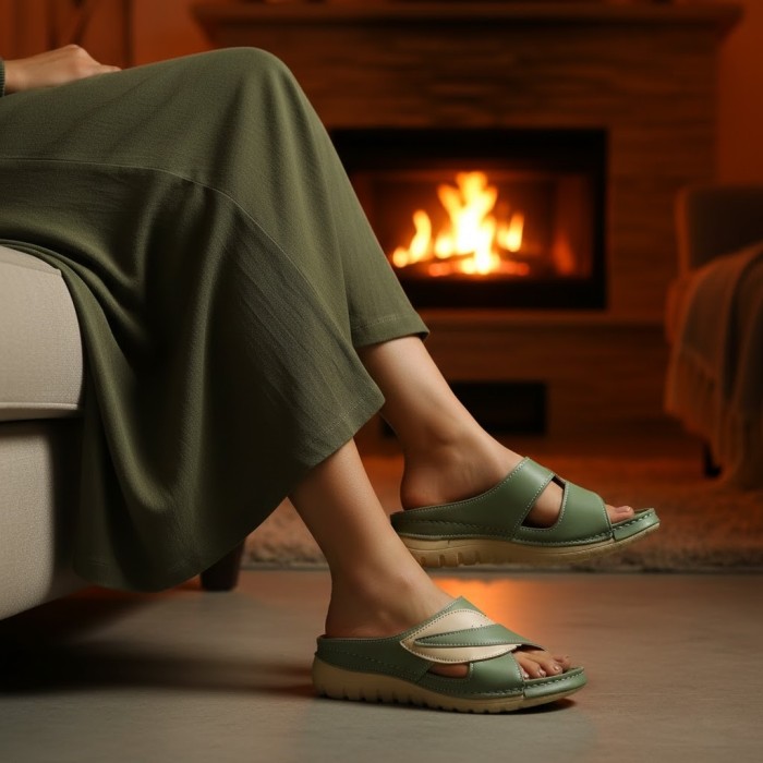 دمپایی خارپاشنه زنانه سیمرغ مدل آنیل کد 19