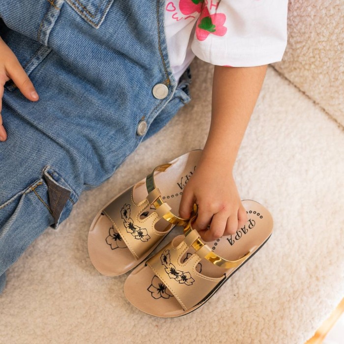 دمپایی دخترانه پاپا مدل تیموتی کد 81