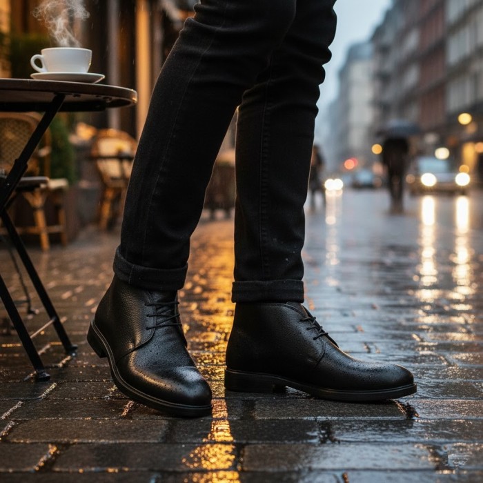 نیم بوت مردانه شمس مدل k5 فلوتر کد 01