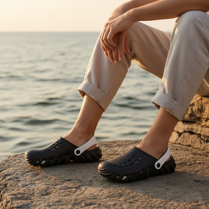 دمپایی مردانه پاپا مدل تاپ کراکس کد 01