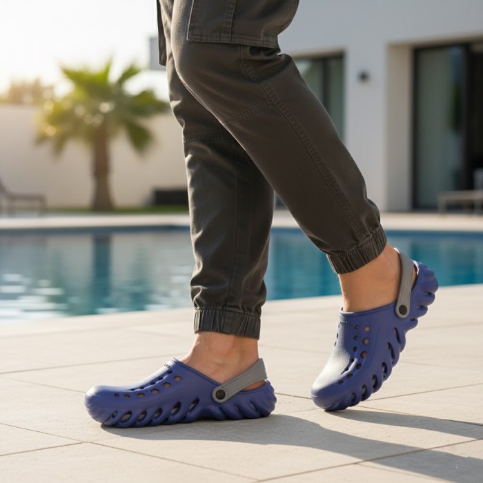 دمپایی مردانه پاپا مدل تاپ کراکس کد 02