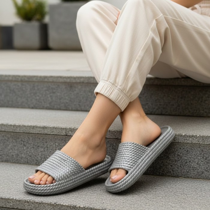 دمپایی زنانه پاپا مدل بافتی کد 13