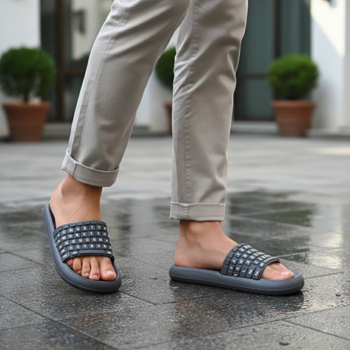 دمپایی مردانه نگاران مدل کیبورد کد 13