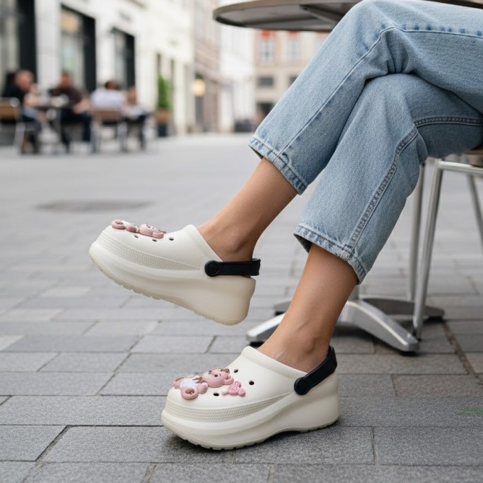 دمپایی زنانه آرین مدل کراکس بری کد 144