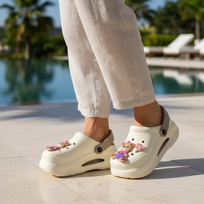 دمپایی زنانه آرین مدل کراکس بری کد 313