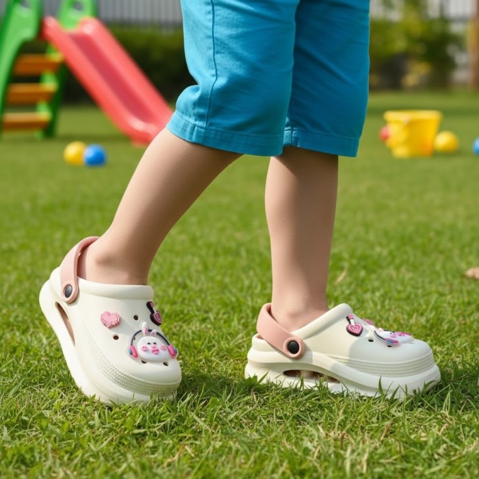 دمپایی دخترانه آرین مدل کراکس دیجی خرگوش کد 278