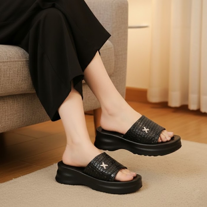 دمپایی زنانه آرین مدل ونیسا نگینی کد 01