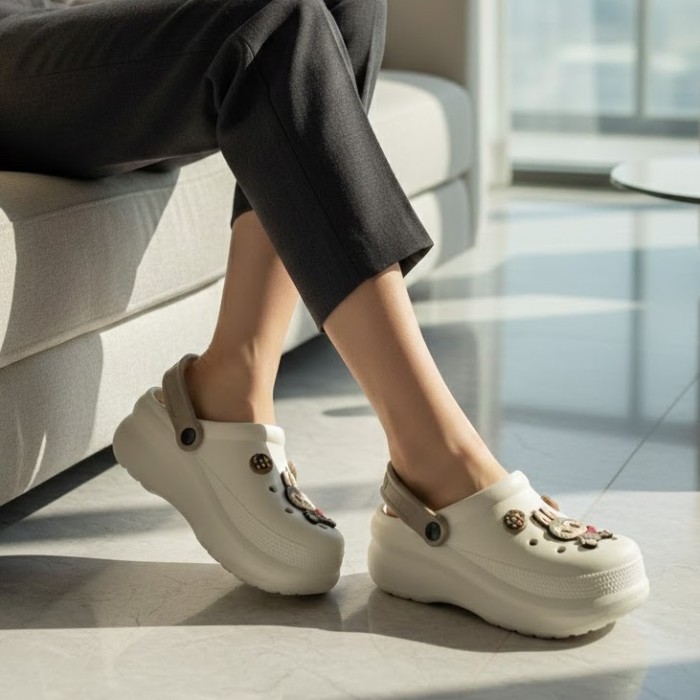 دمپایی زنانه آرین مدل کراکس لبوبو کد 313