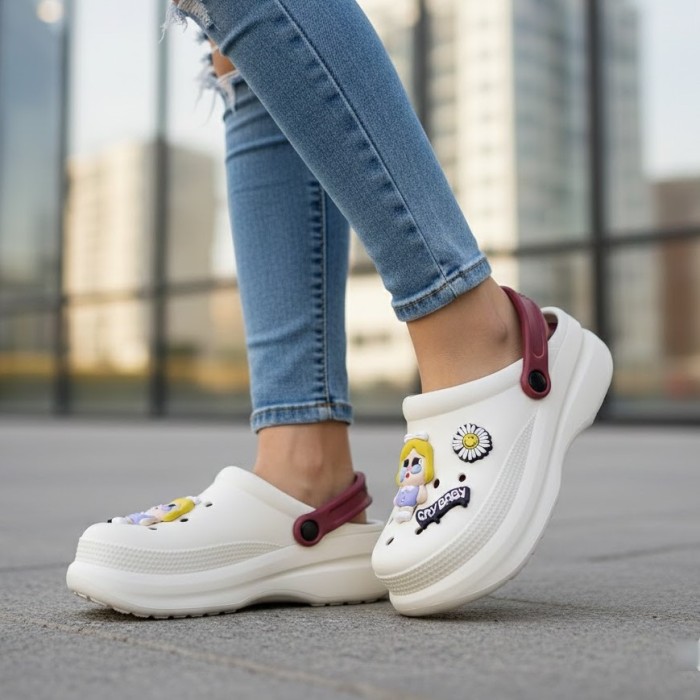 دمپایی دخترانه آرین مدل کراس کرای بیبی کد 279