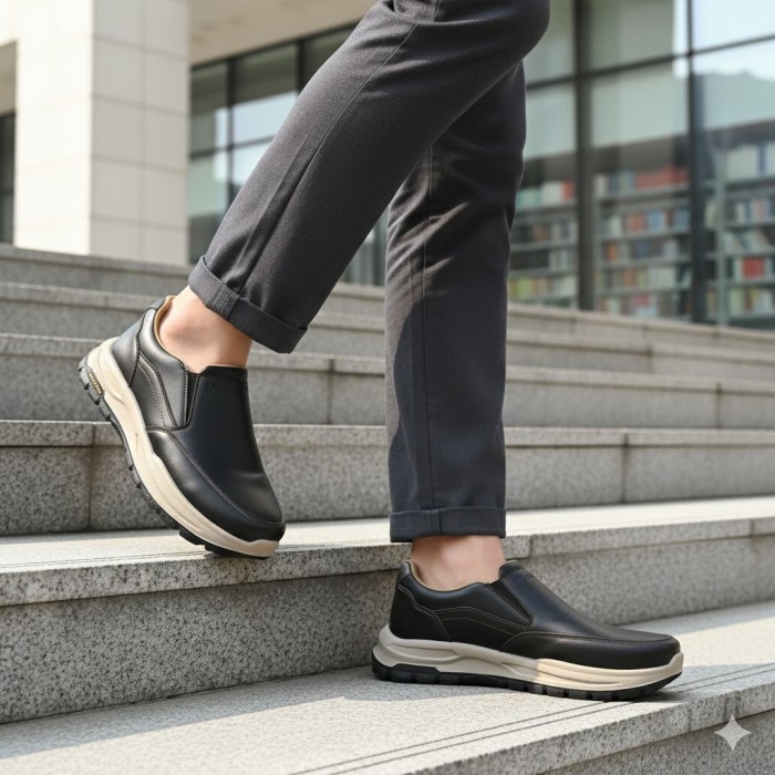 کفش طبی مردانه عشاقی مدل صبا لئو کد 01