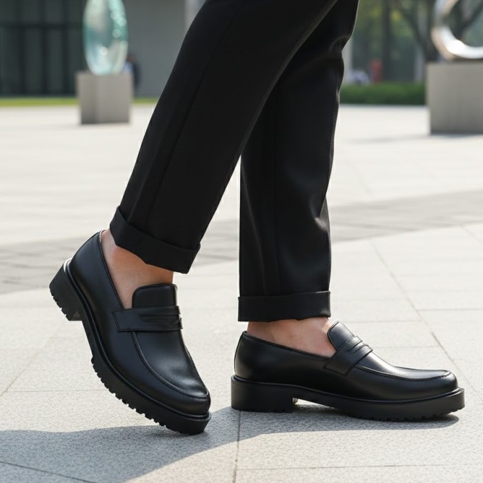 کفش مردانه عشاقی مدل کالج لوفر کد 01