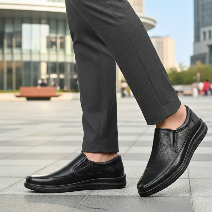 کفش طبی مردانه رخشی مدل گارسیا پلاس کد 01