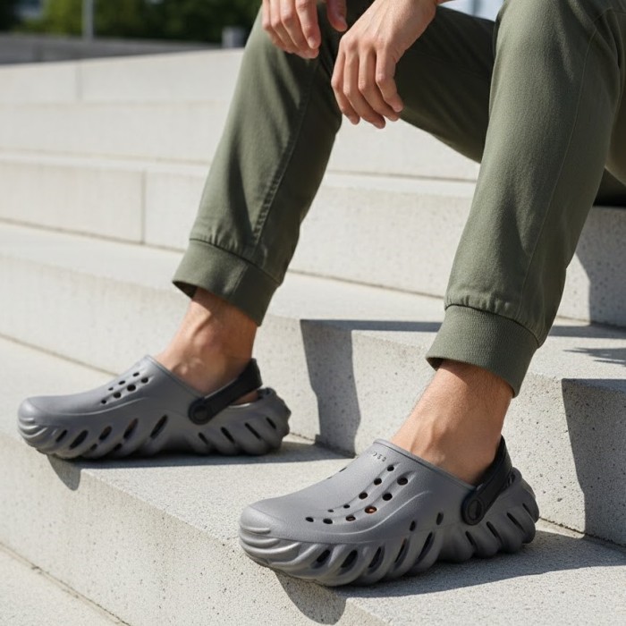 دمپایی مردانه پاپا مدل تاپ کراکس کد 205