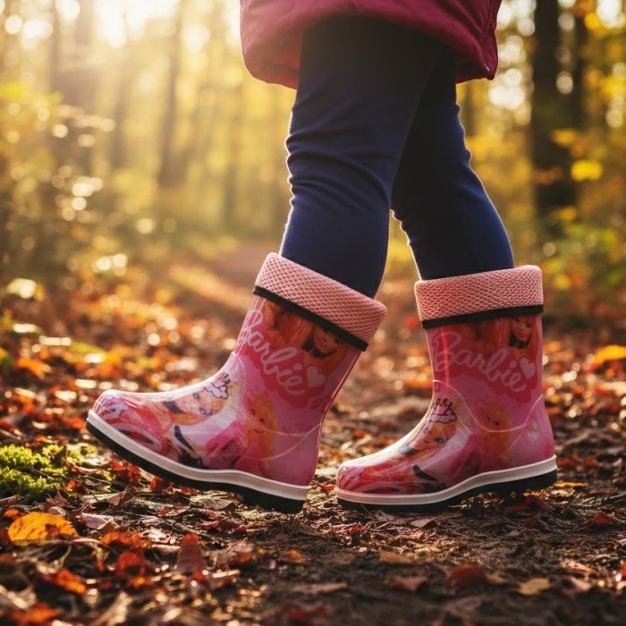 چکمه بچگانه سپنتا مدل باربی خزدار کد 11