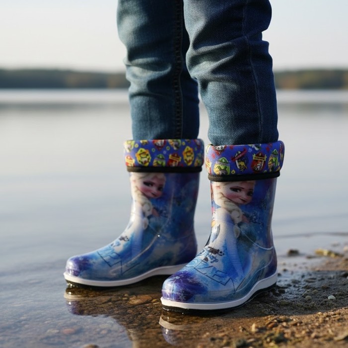 چکمه بچگانه سپنتا مدل فروزن خزدار کد 08