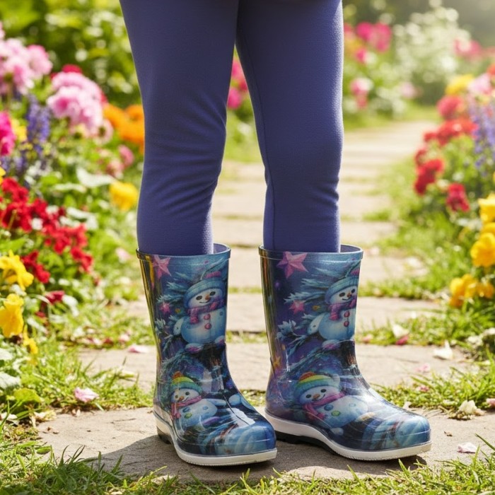 چکمه بچگانه سپنتا مدل آدم برفی کد 02