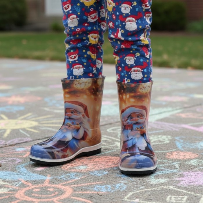 چکمه بچگانه سپنتا مدل بابا نوئل کد 10