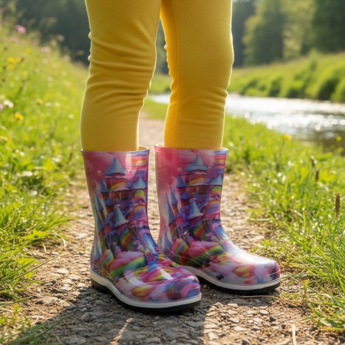 چکمه بچگانه سپنتا مدل رنگین کمان کد 11