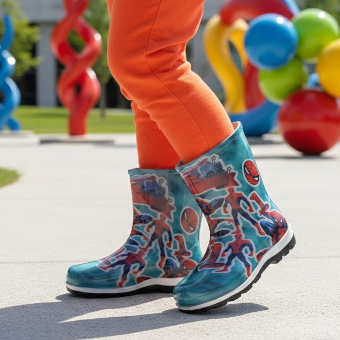 چکمه بچگانه سپنتا مدل مرد عنکبوتی کد 76