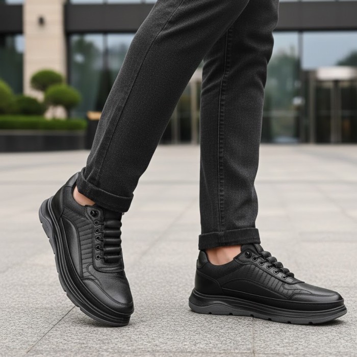 کفش طبی مردانه گلد مدل دامون بندی کد 01