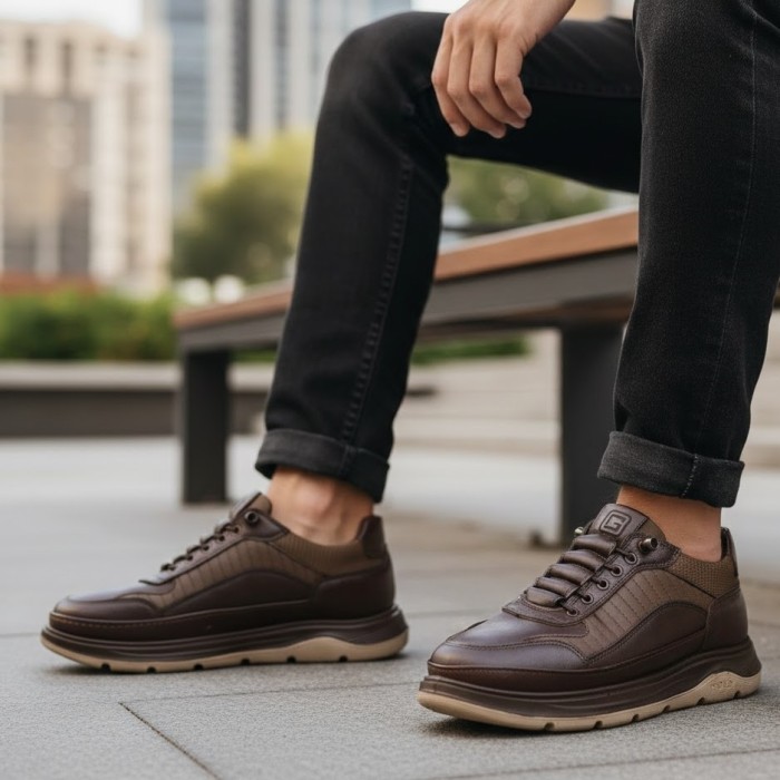 کفش طبی مردانه گلد مدل دامون بندی کد 272