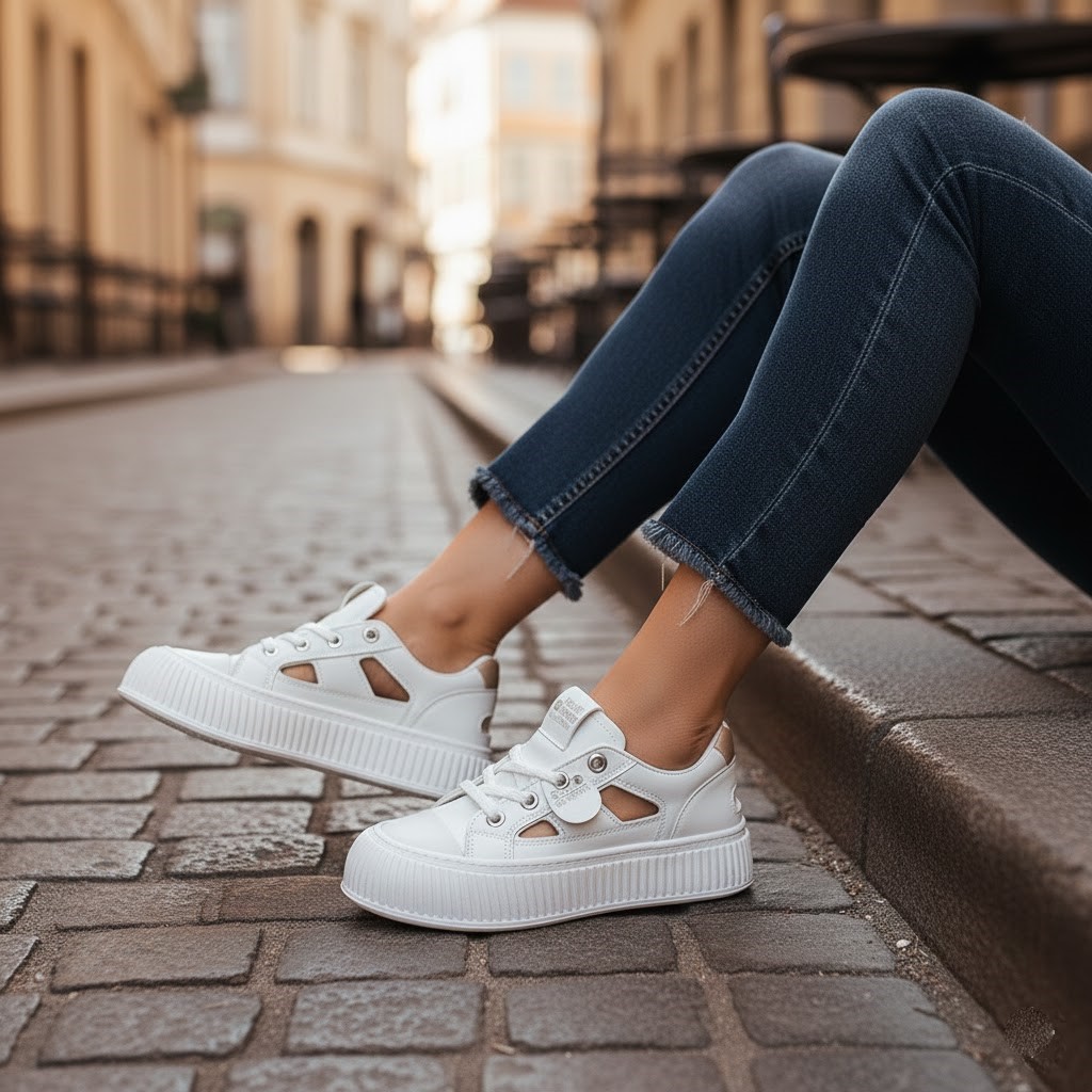 خرید آنلاین کتانی زنانه کارنیک مدل 8059 کد 18