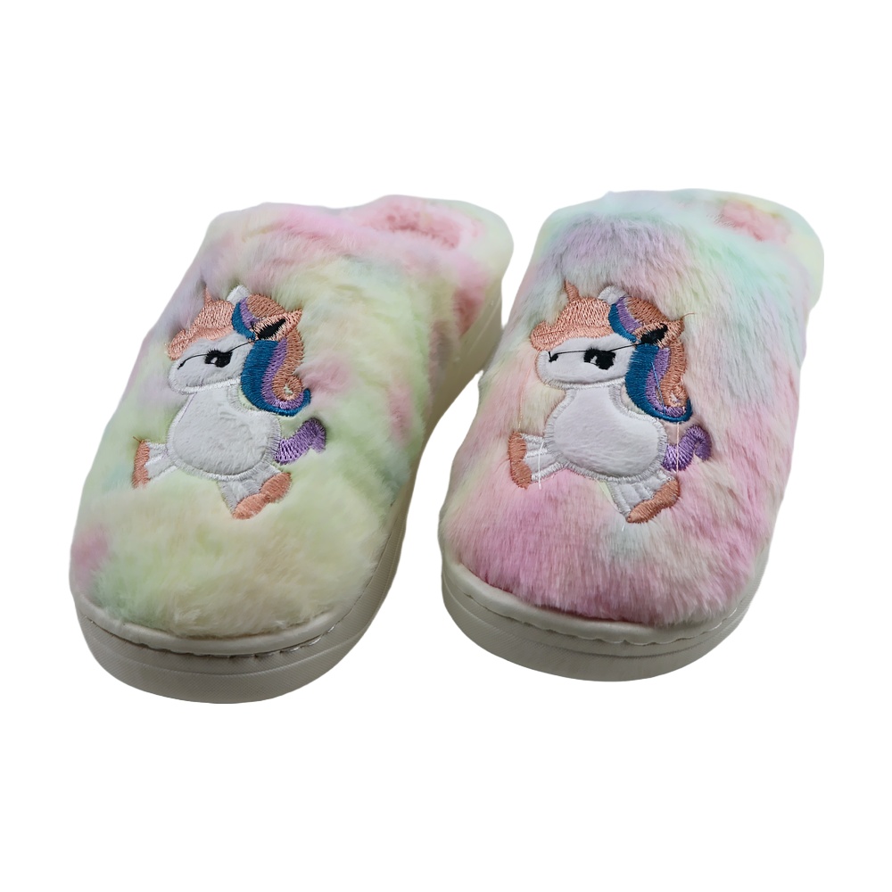 خرید آنلاین دمپایی پولیشی دخترانه پاپا مدل یونیکورن کد 61