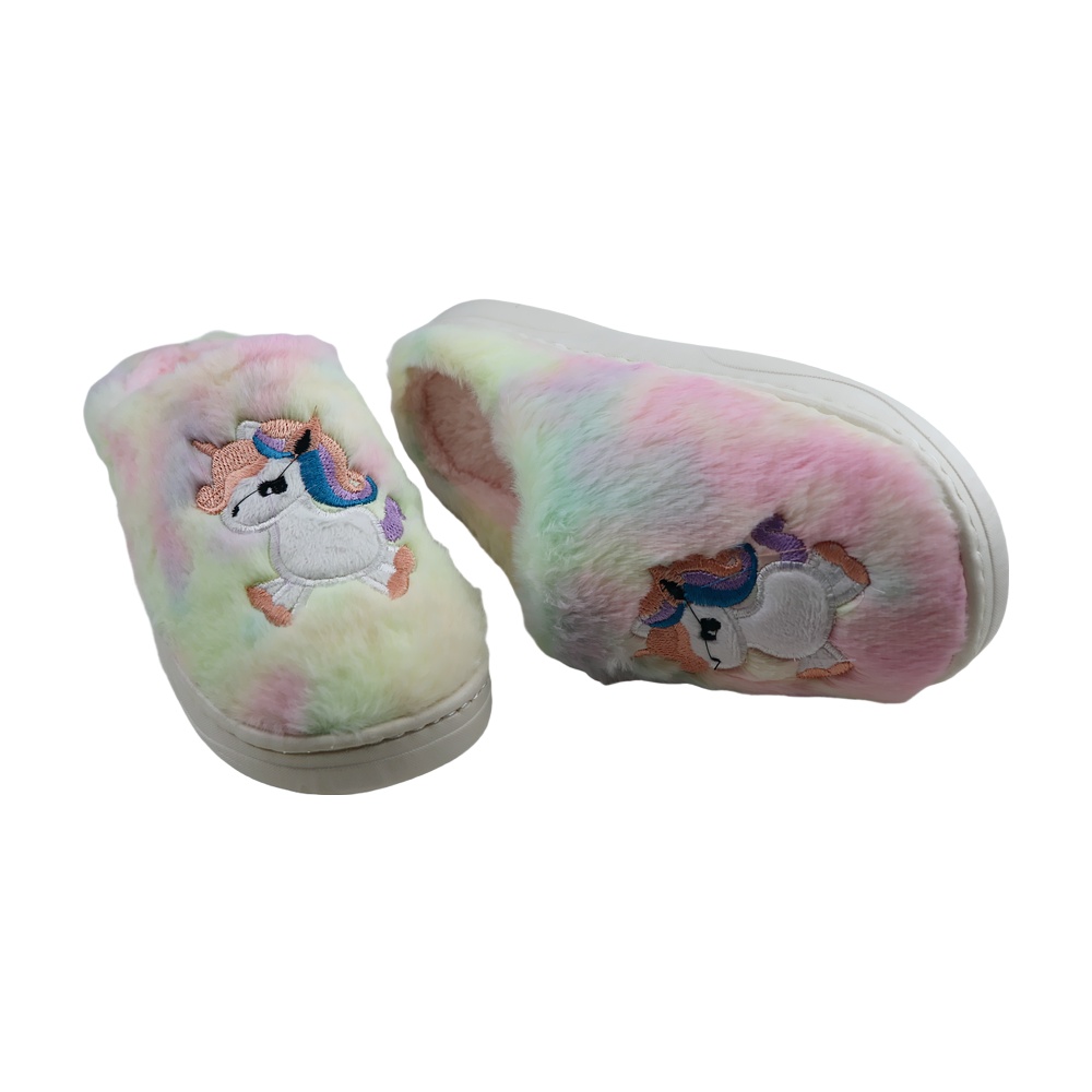 خرید آنلاین دمپایی پولیشی دخترانه پاپا مدل یونیکورن کد 61